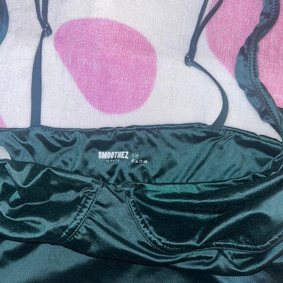 Dark teal smoothiez by aerie bralette women's size small - Picture 2 of 4